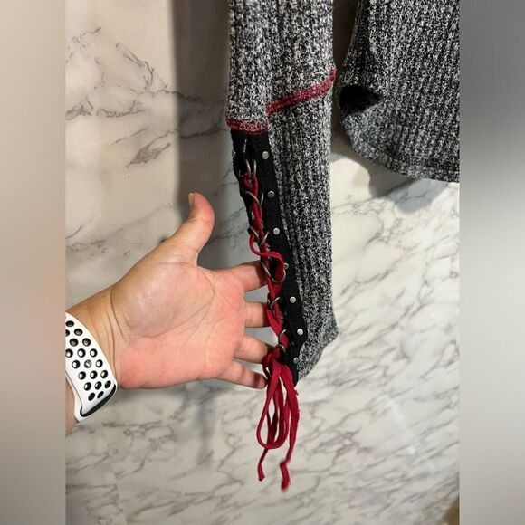 Free People Mountaineer Black Long Sleeve Mock Neck Top Size XS - Picture 5 of 11